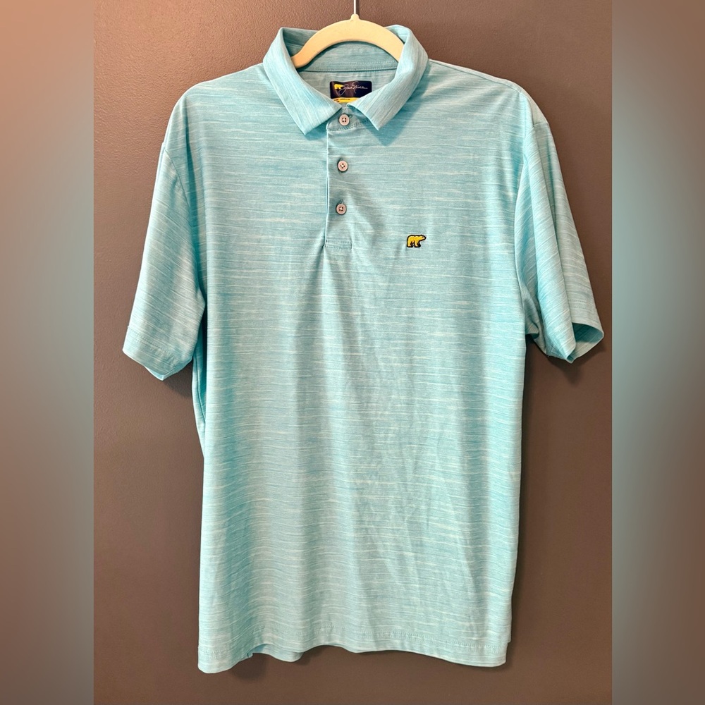 Jack Nicklaus Blue Polo Golf Shirt. Size Medium. Lightweight performance.